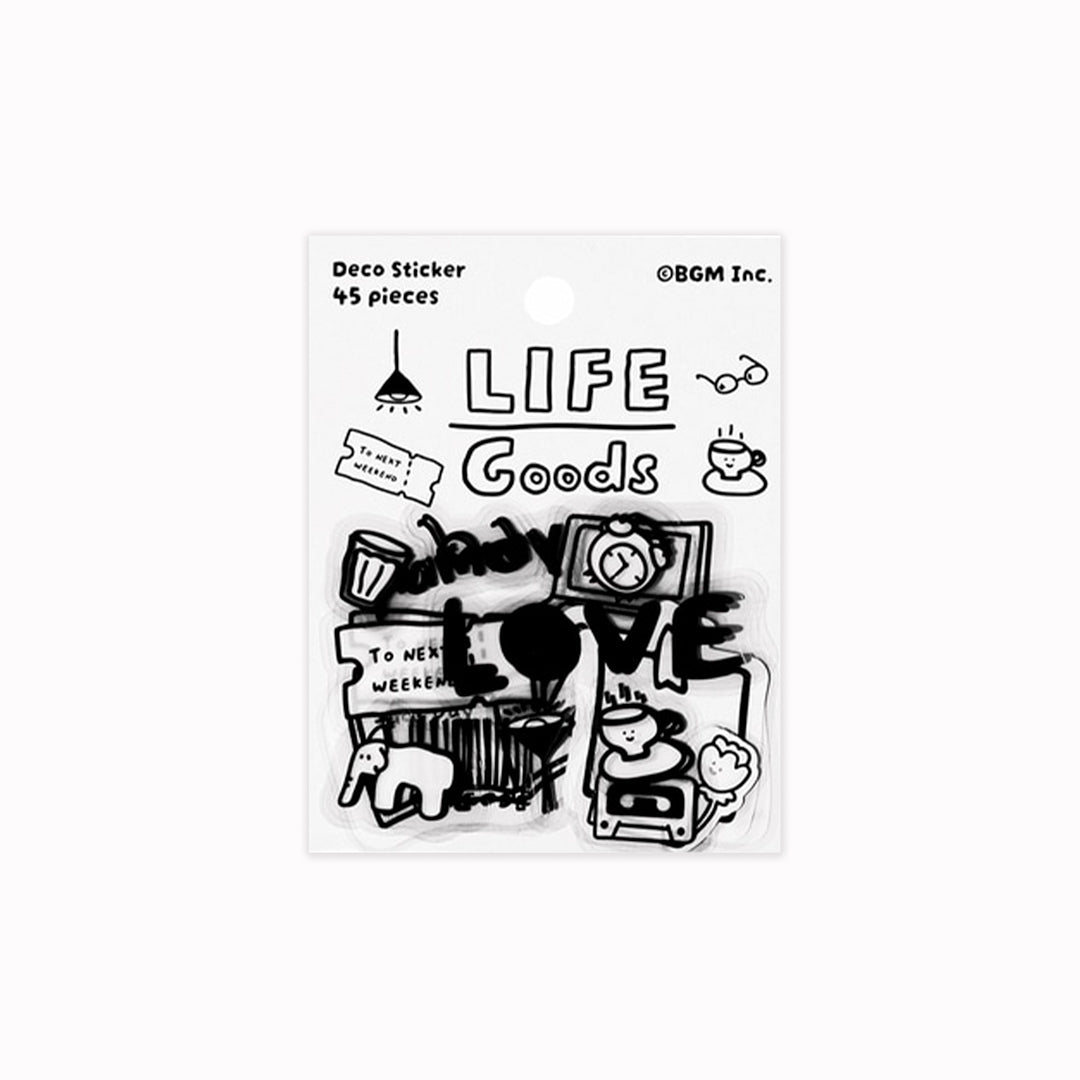From Japanese stationery BGM Inc, the Life themed die cut decorative stickers add a little character to your diary entries, social planning and journalling.