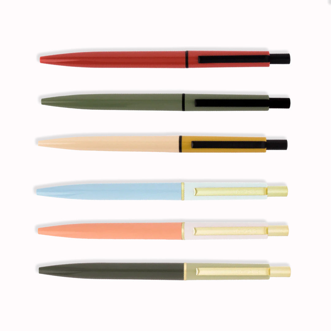 Livework's Classic ballpoint pen is a knock-style click pen, in a range of trendy muted colours.
