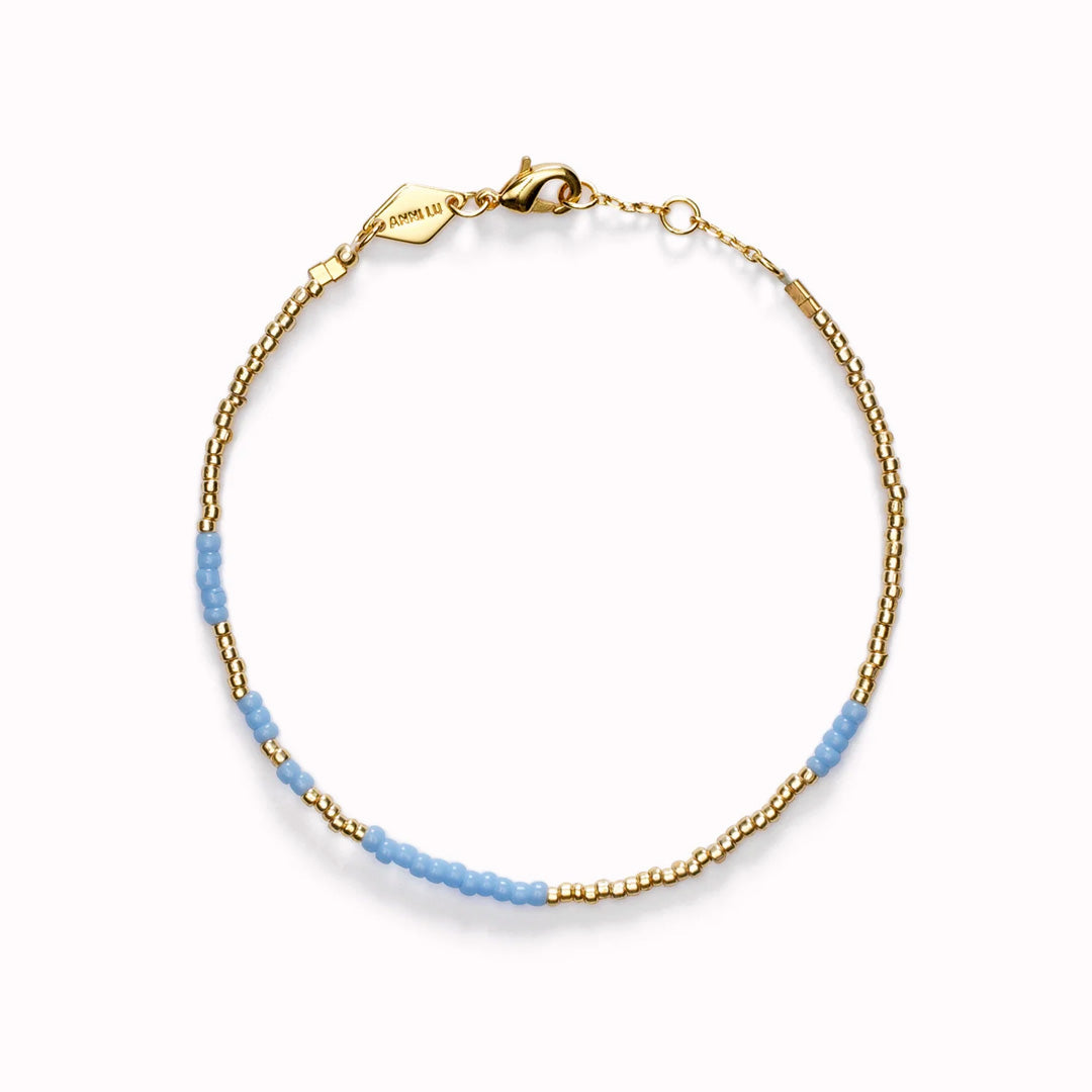 Light Blue Asym Bracelet, All Time Iconic beaded bracelet from Anni Lu