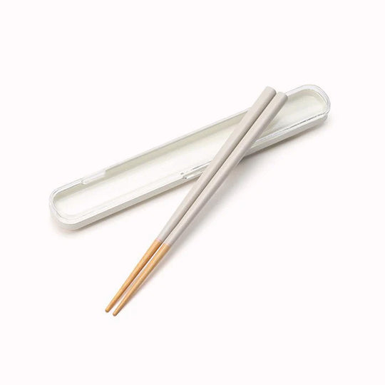 Simple Light Grey coloured wooden chopsticks from Gel-Cool's Bento Store Range.