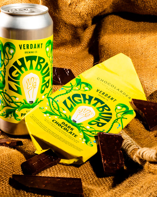A limited-edition dark chocolate bar from Chocolarder, made in collaboration with Verdant Brewery. This 70% bar folds craft beer into bean-to-bar chocolate, creating something quietly unusual rather than novelty-led.