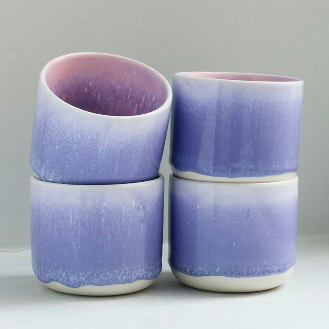 Sip Cup | Ceramic Drip Glazed Cup | Lily of the Valley
