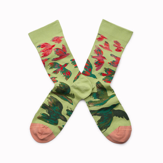 Illustrative and arty, fashion led socks! Bonne Maison have been producing high quality Egyptian cotton socks in Europe since 2012. Each seasonal collection tells stories in colour and pattern, and find their way onto the feet of new and loyal fans who will add the latest illustrative designs to their sock drawer.