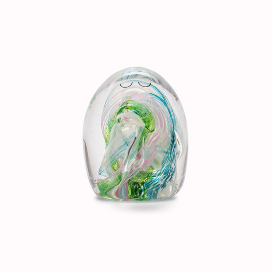 Meet the newest additions to the Studio Arhoj family of colourful characters - a personality laden decorative glass 'Crystal Blob' figurine! Think of these as cousins to Anders Arhoj's ceramic creations. Inspired by Japanese ceramics but with a Scandinavian twist.