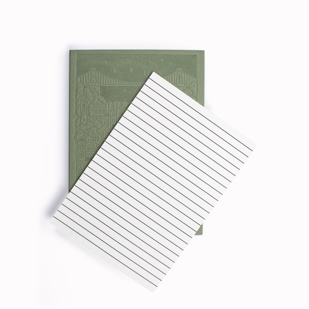 Plain paper Bristol notebook commissioned by USTUDIO from Austrian stationery brand, City Works.