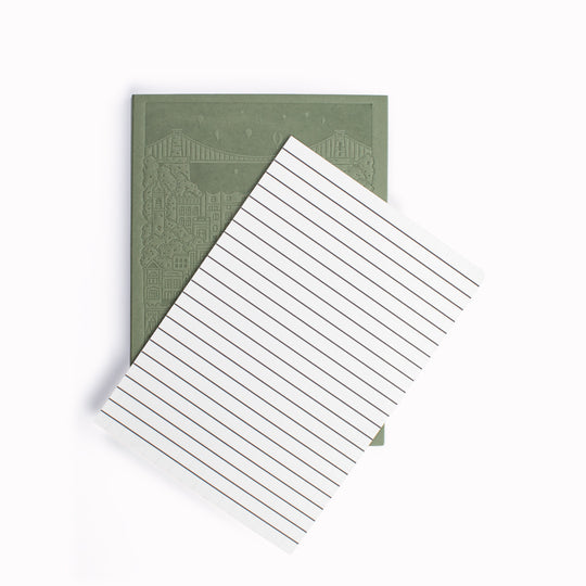 Plain paper Bristol notebook commissioned by USTUDIO from Austrian stationery brand, City Works.