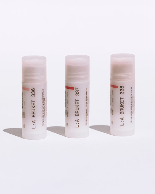 L:A Bruket have used the same base formula from their original and bestselling Almond Lip Balm and added some colour! Available in three colour shades for a buildable colour tint for both cheeks and lips.