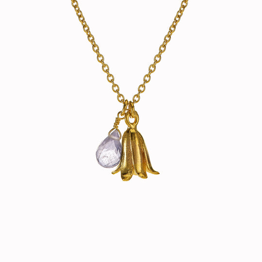Little Bluebell Necklace | Sterling Silver or 22ct Gold Plated