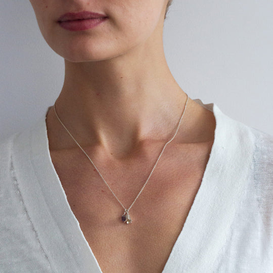Little Bluebell Necklace | Sterling Silver or 22ct Gold Plated