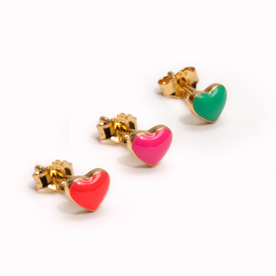 Love U | Single Stud Earring | Various Colours