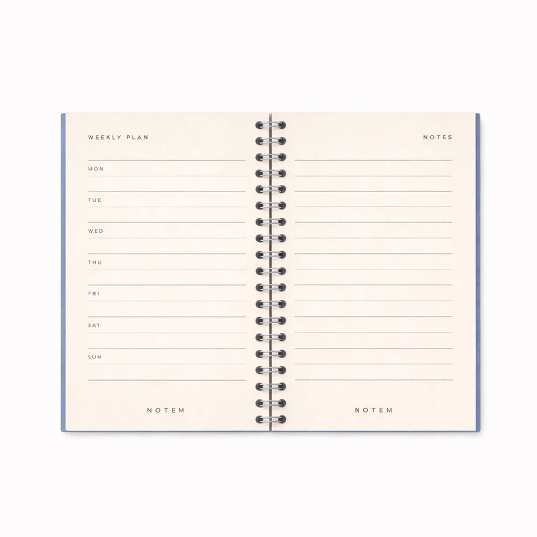 Notem's Luca undated Weekly Planner+Notebook is an undated planner designed with function and aesthetics in mind.