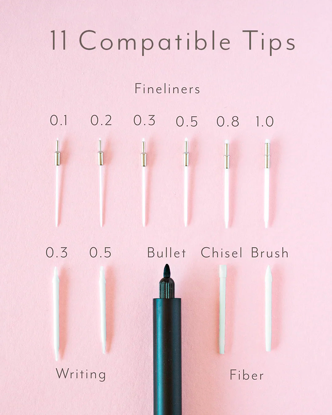 Refillable Fibre Tip Pen | Lumos Pro - Duo Tip | Ivy