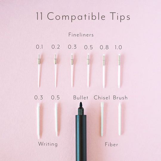 The Tom's Studio Lumos Pro
 is a precision-engineered, infinitely refillable fineliner, writing and brush pen designed for creators who reject disposable tools.