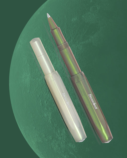 A new colour collection for Spring 2026, the Lunar Sport pairs Kaweco’s heritage design with a clean, contemporary finish. Silver accents and a metal cap logo keep it minimal