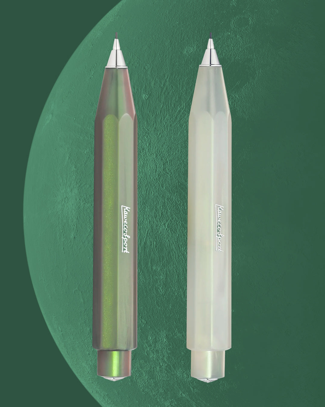 A new colour collection for Spring 2026, the Lunar Sport pairs Kaweco’s heritage design with a clean, contemporary finish. Silver accents and a metal cap logo keep it minimal, while the iridescent colour palette adds a subtle point of difference