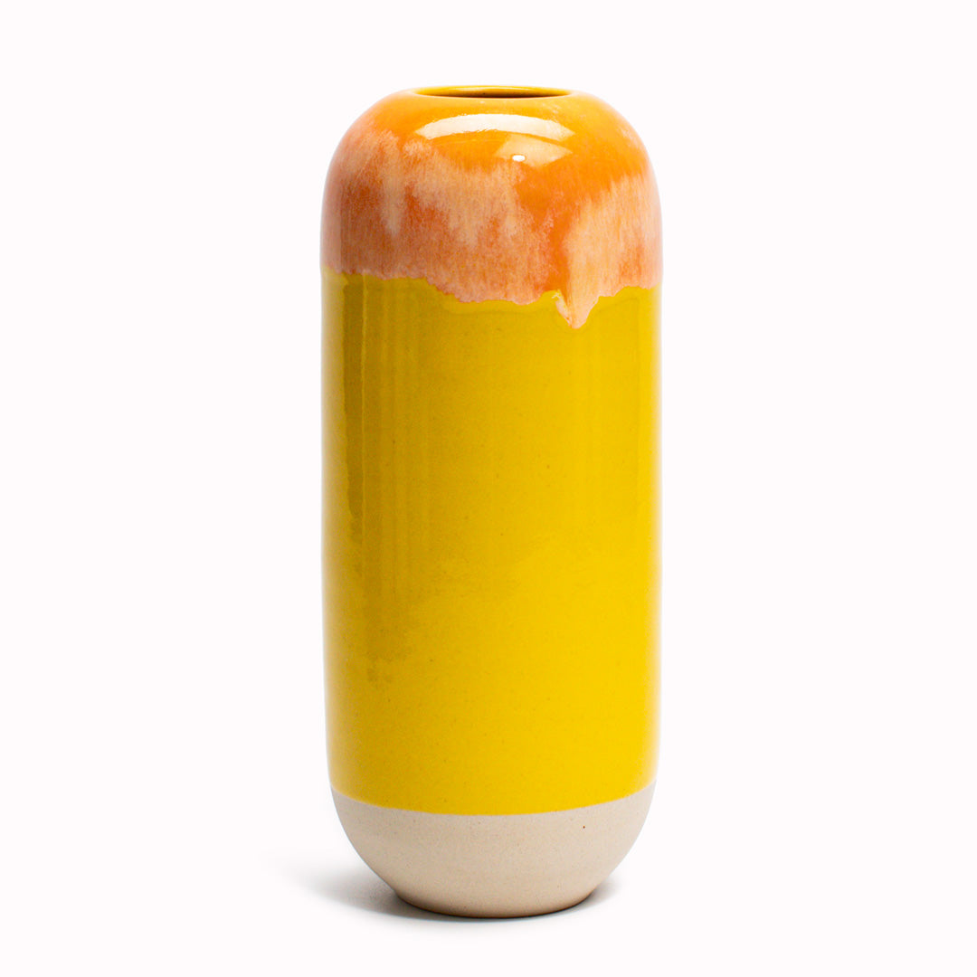 The bright yellow hued Mamey Mustard design is hand-thrown in watertight stoneware.