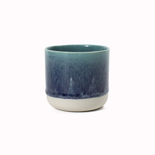 Danish/Japanese mix up with these thick glazed, hand-made ceramic beakers from Studio Arhoj. Can be used as a drinking vessel or small planter. Each piece is handmade in Denmark - meaning glaze colour and finish will never be exactly the same on any two items, but this is absolutely a part of their unique appeal.