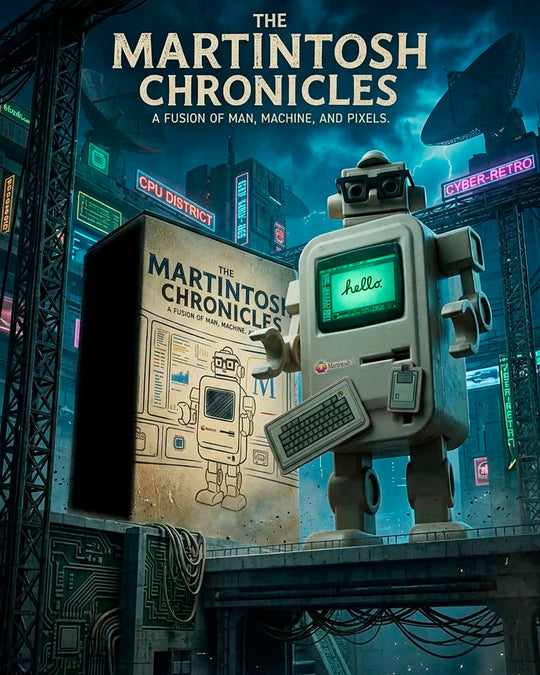 Tin-Bot is a unique collectible series of small aluminium storage tins that also have magnetic arms, legs and head that turn them into posable desktop robots. Each one has roots in nostalgic popular culture.