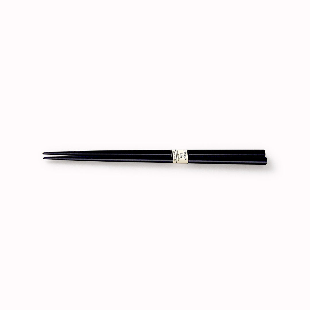 Matt Black Lacquerware Chopsticks from Made in Japan. This Chopstick collection is designed and made at the Zumi workshop in Fukui prefecture