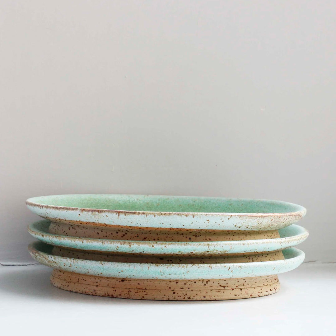 The Moon Plate from Studio Arhoj is hand thrown and hand glazed in Copenhagen and is a stylised Nordic / Japanese mash up forming part of Arhoj's Edo Series.