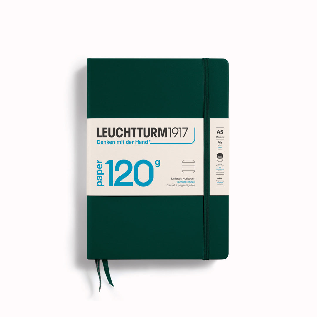 The new 120g Edition notebooks are&nbsp;the perfect choice for anyone who loves to combine writing with sketching and drawing. The paper has very low transparency, so writing is not visible from the back