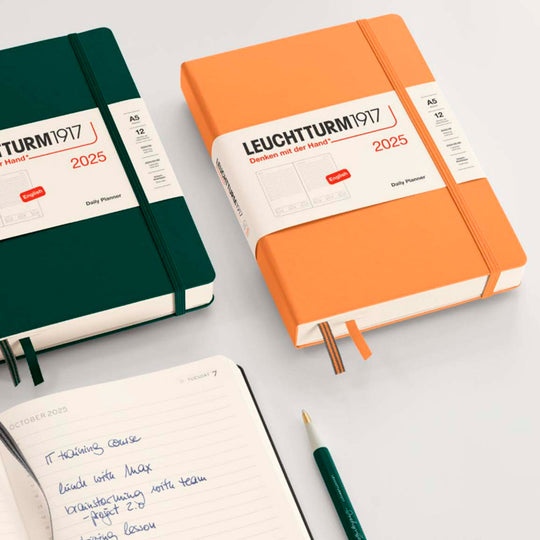 The Hardcover Medium Daily Planner 2025 from Leuchtturm1917 will help you keep track of even the most hectic schedule.