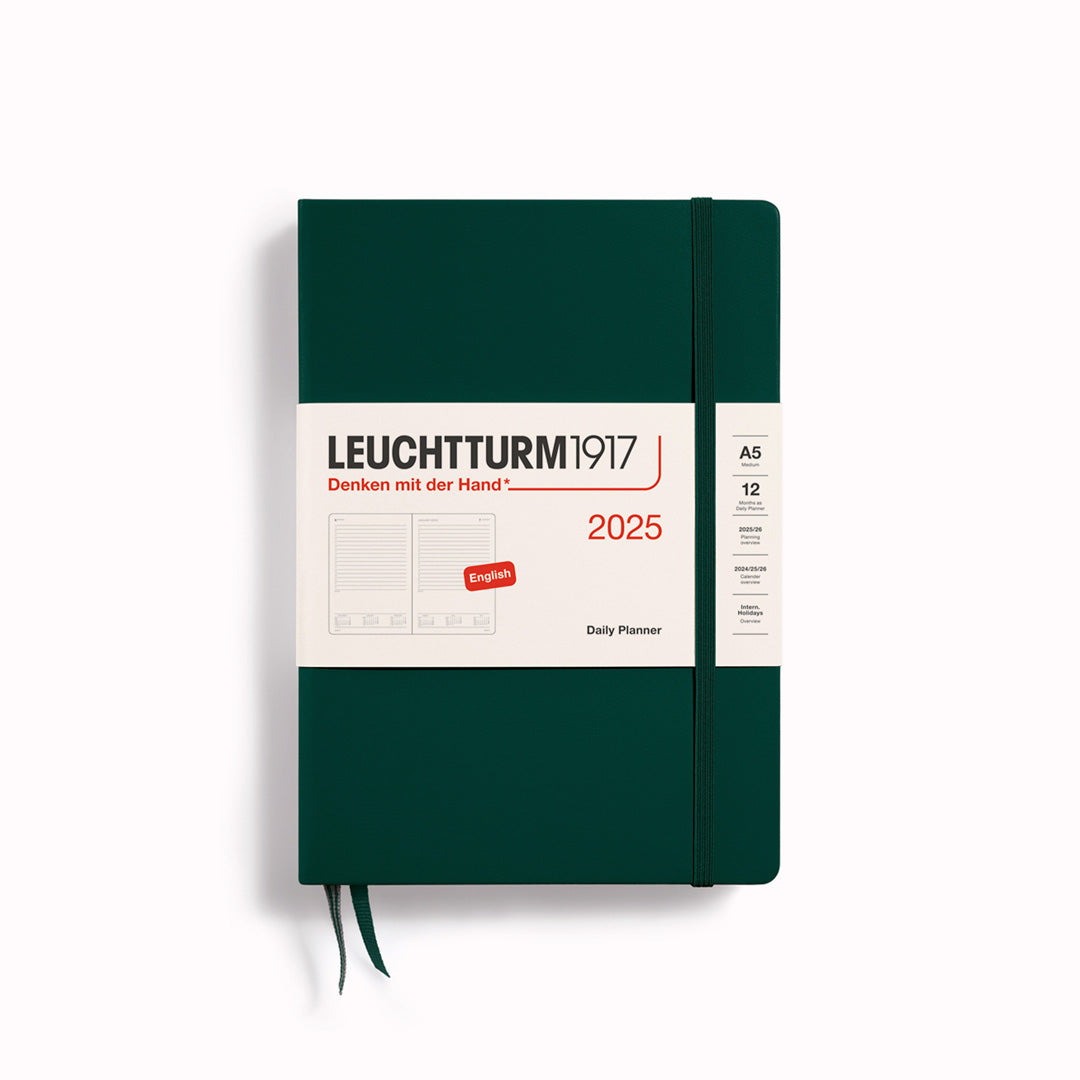 The Hardcover Medium Daily Planner 2025 from Leuchtturm1917 will help you keep track of even the most hectic schedule.
