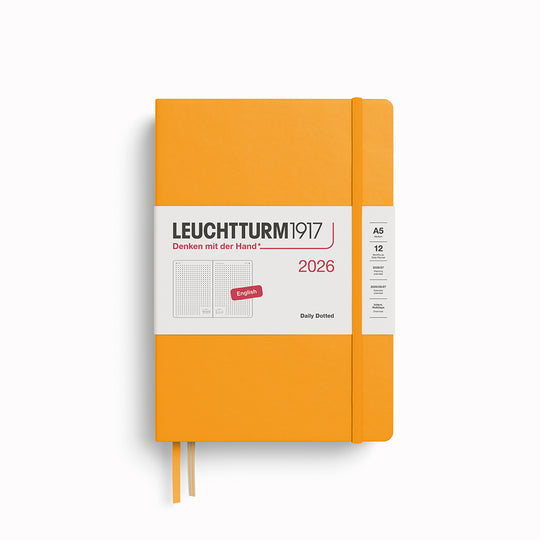 Medium Daily Planner | 2026 | Hardcover | A5 Dotted