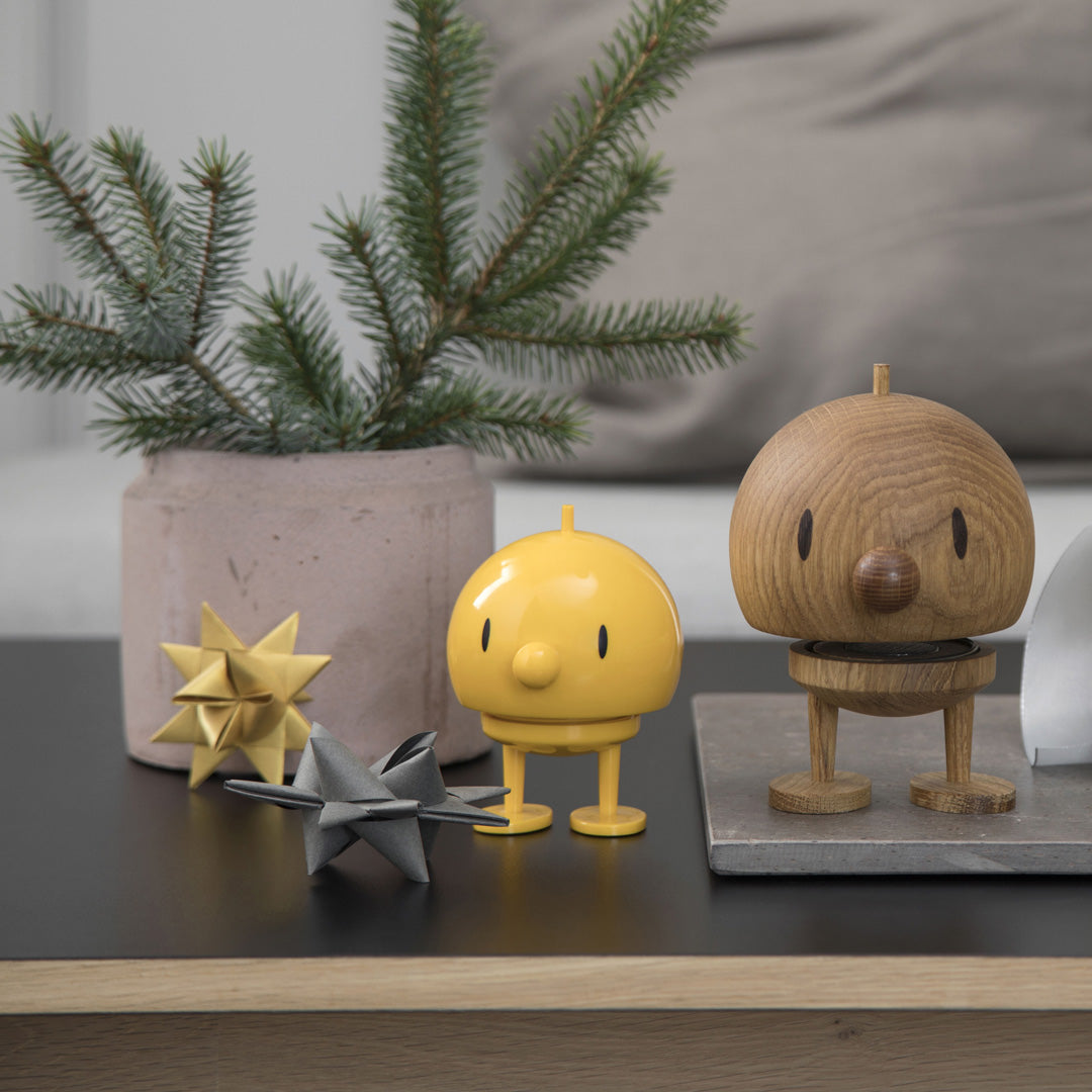 Playfully designed medium Hoptimist in yellow from the Danish Designers Hoptimist. Most smiles are triggered by another smile