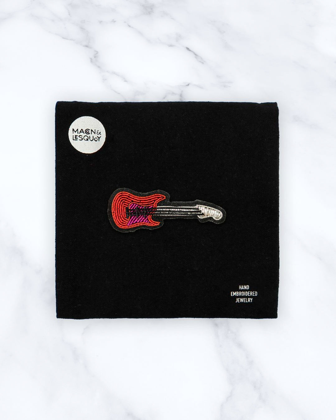 hand embroidered decorative lapel pin by Paris based Macon et Lesquoy - personalise your favourite garments to define your individual style.