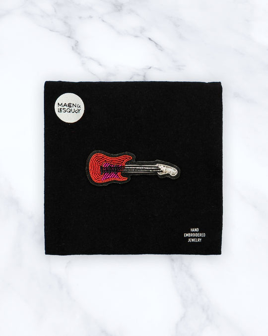 hand embroidered decorative lapel pin by Paris based Macon et Lesquoy - personalise your favourite garments to define your individual style.