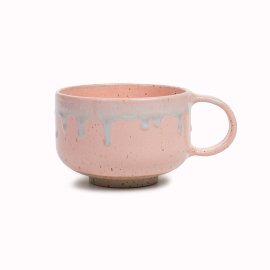 The Melting Milkshake Mion Mug is a large thick glazed stoneware mug, ideal for hot chocolate, soup, long lattes or anyone that likes a BIG cuppa in the morning.