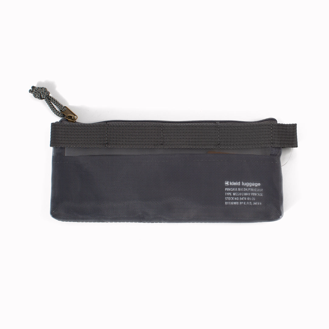 Designed for students, creatives and desk minimalists, it balances visibility and privacy—mesh outer for what you want on show, opaque centre pocket for what you don’t.