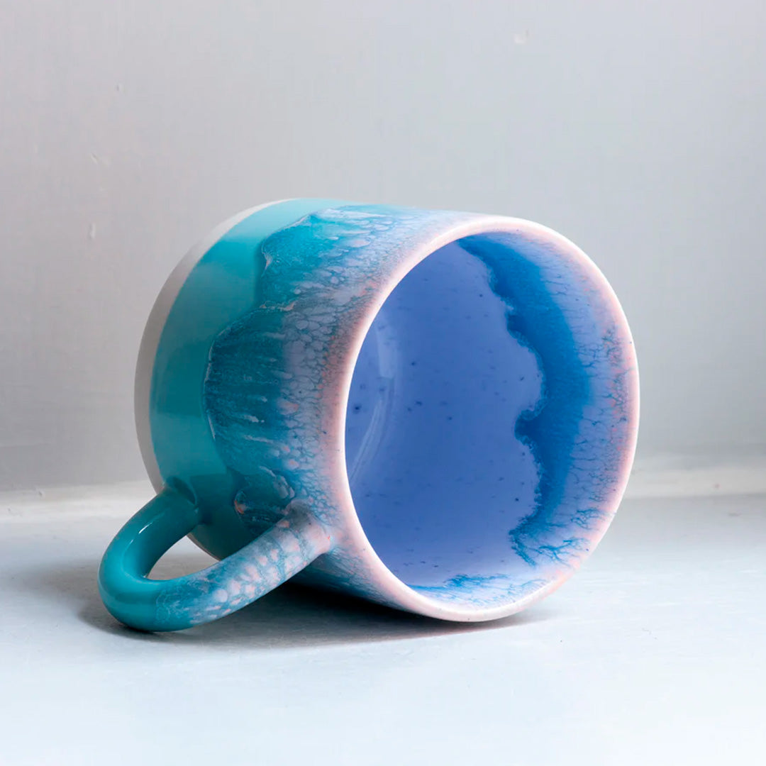 Chug Mug | Ceramic Drip Glazed Mug | Miami