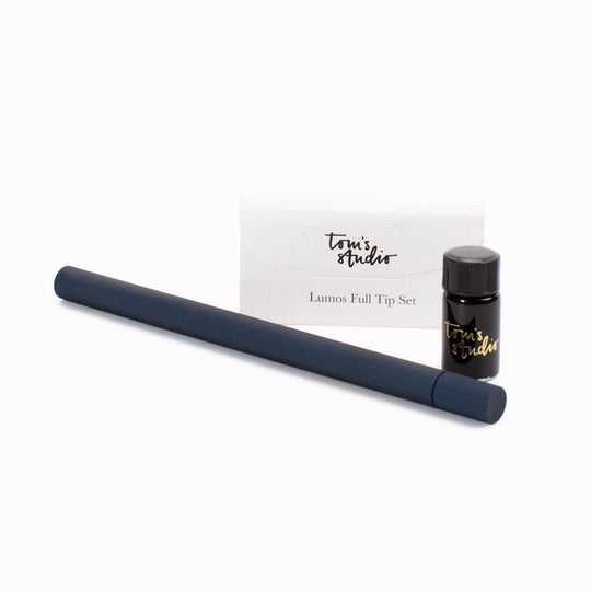 The Tom's Studio Lumos Pro in Matte Midnight is a precision-engineered, infinitely refillable fineliner, writing and brush pen designed for creators who reject disposable tools.