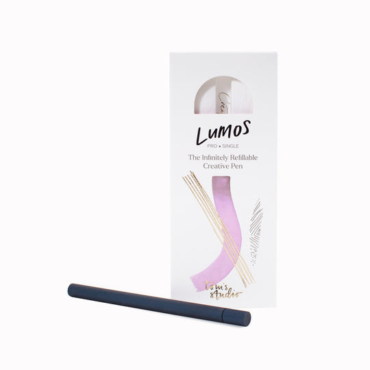 The Tom's Studio Lumos Pro in Matte Midnight is a precision-engineered, infinitely refillable fineliner, writing and brush pen designed for creators who reject disposable tools.