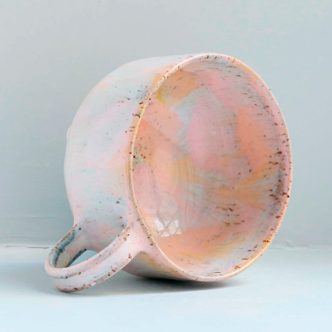 The Milk Zephyr Mion Mug is a large thick glazed stoneware mug, ideal for hot chocolate, soup, long lattes or anyone that likes a BIG cuppa in the morning.