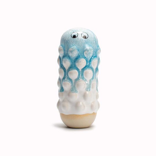 Meet Mimi!  Mimi is a barnacle encrusted, bobbly, hand glazed ceramic&nbsp;figurine&nbsp;created as a close relative of the classic Arhoj Ghost.