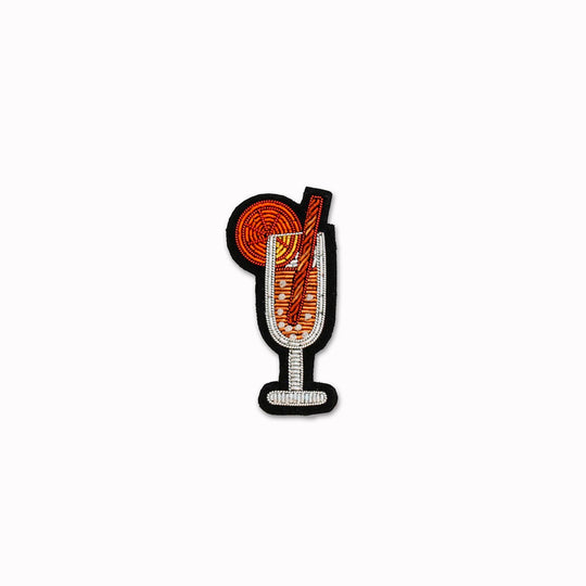 Make a statement with this beautiful Mimosa Cocktail&nbsp;hand embroidered decorative lapel pin by Paris based Macon et Lesquoy - personalise your favourite garments to define your individual style.&nbsp;&nbsp;