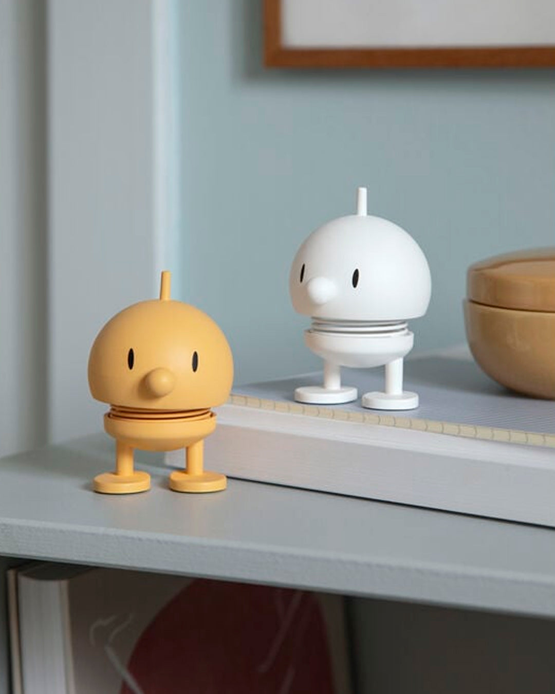 Springy and cheerful! Bumble by Hoptimist is the classic 1960's home decor, happy ornamental figurine in an interior friendly soft Mimosa Yellow colour.