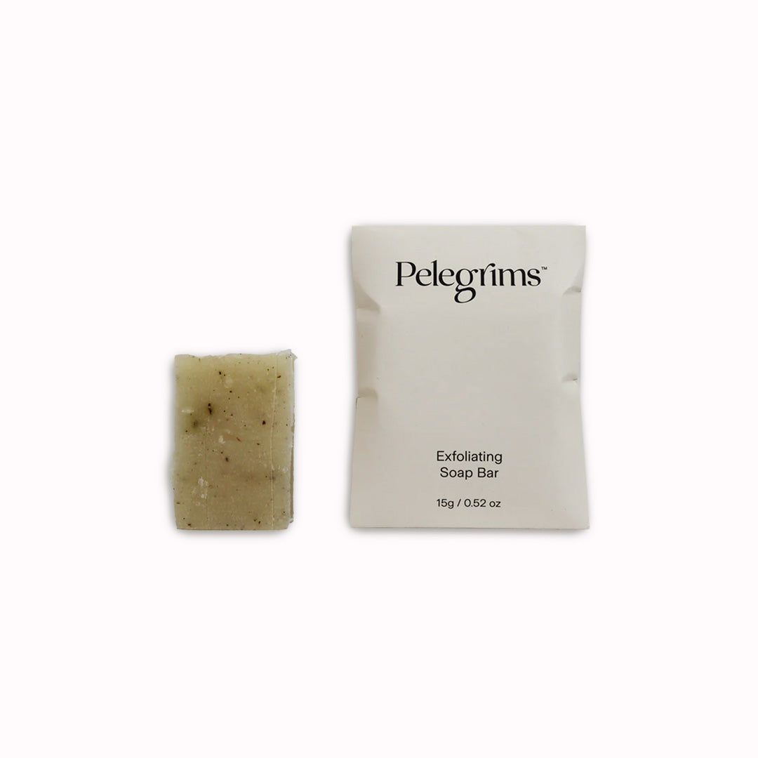 Pelegrims have produced a pack of 6 mini soap bars with exfoliating properties from crushed coriander seeds so you can gently buff away dead skin cells.