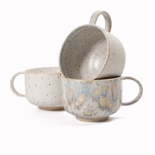 Mion Mug | Stoneware Mug | Light Neutral Shades - 450ml