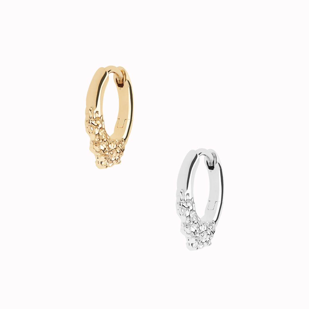 Miro 8 | Single Huggie Earring | Silver or Gold Plated