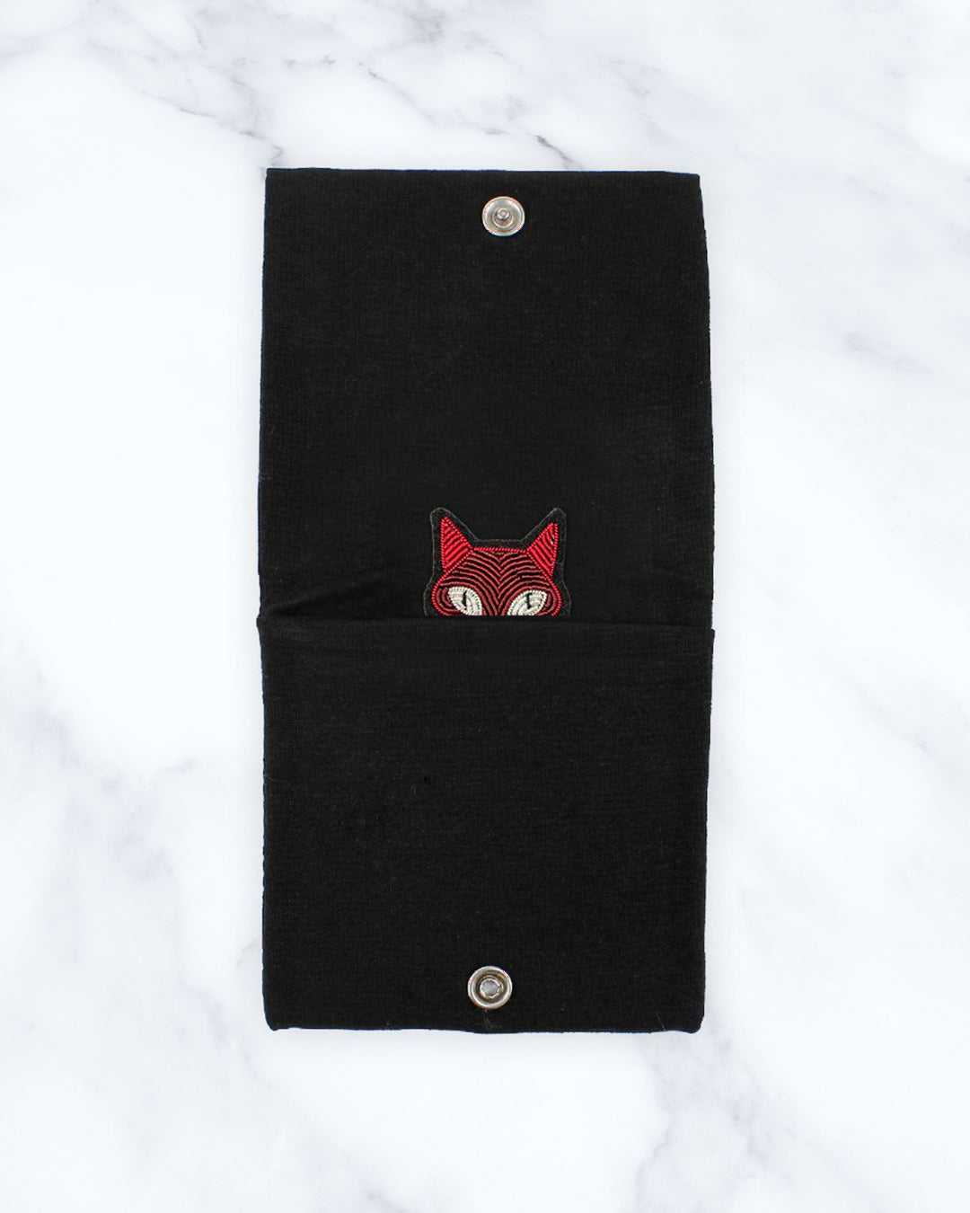 Make a statement with this beautiful Mister Fox hand embroidered decorative lapel pin by Paris based Macon et Lesquoy