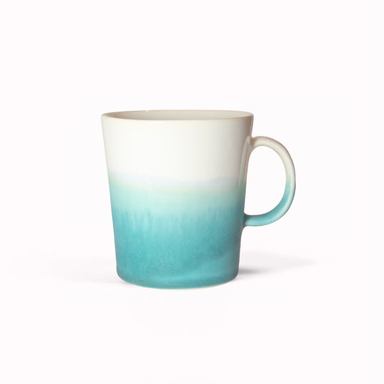 Hand Glazed Mug | Turquoise+White