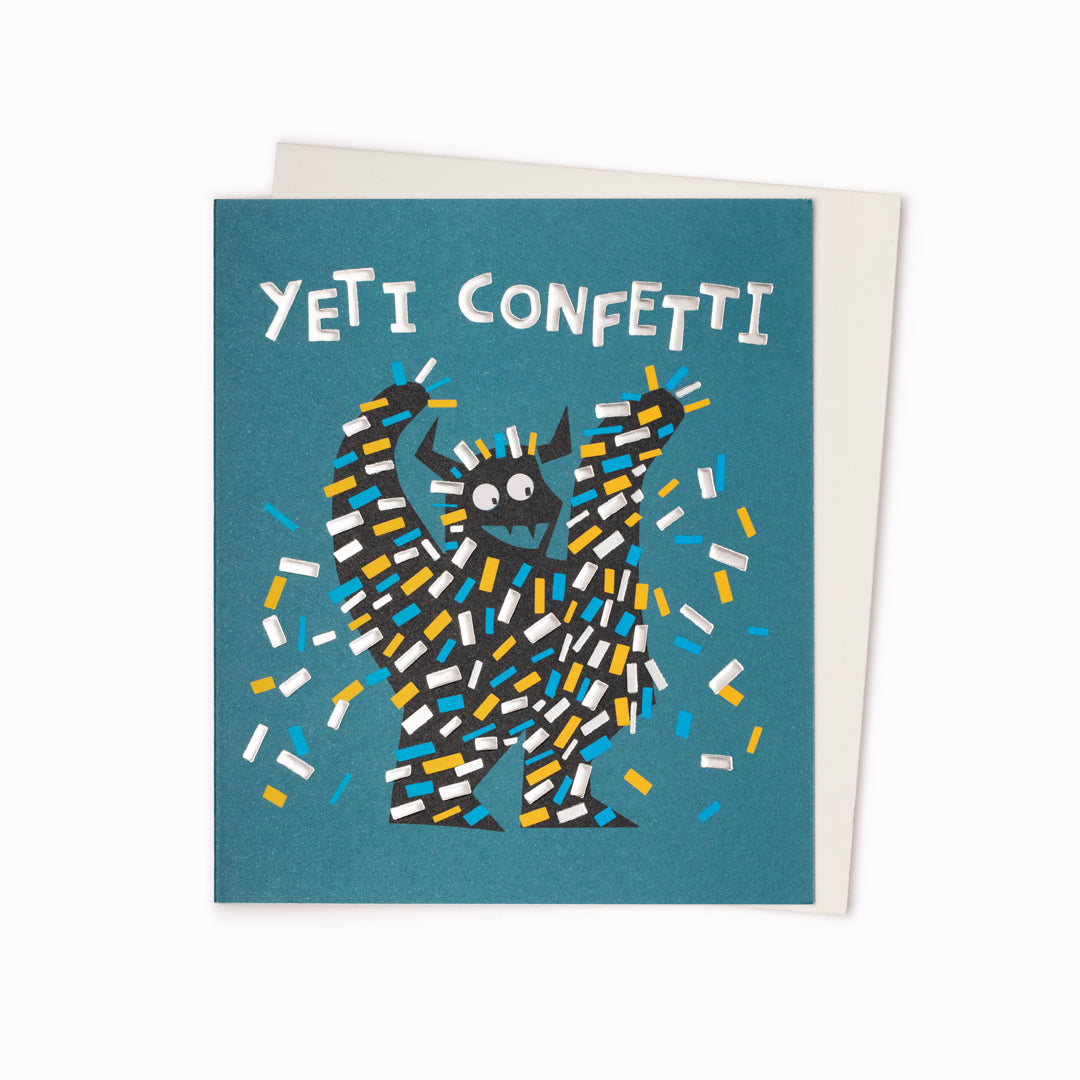 Yeti Confetti | Greeting Card