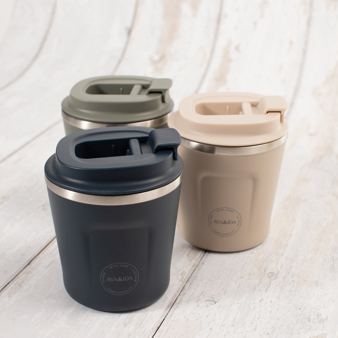 The CUP2GO by Danish brand Aya&Ida is a functional and sustainable reusable coffee cup with a contemporary colour palette indicative of its Scandinavian design credentials.