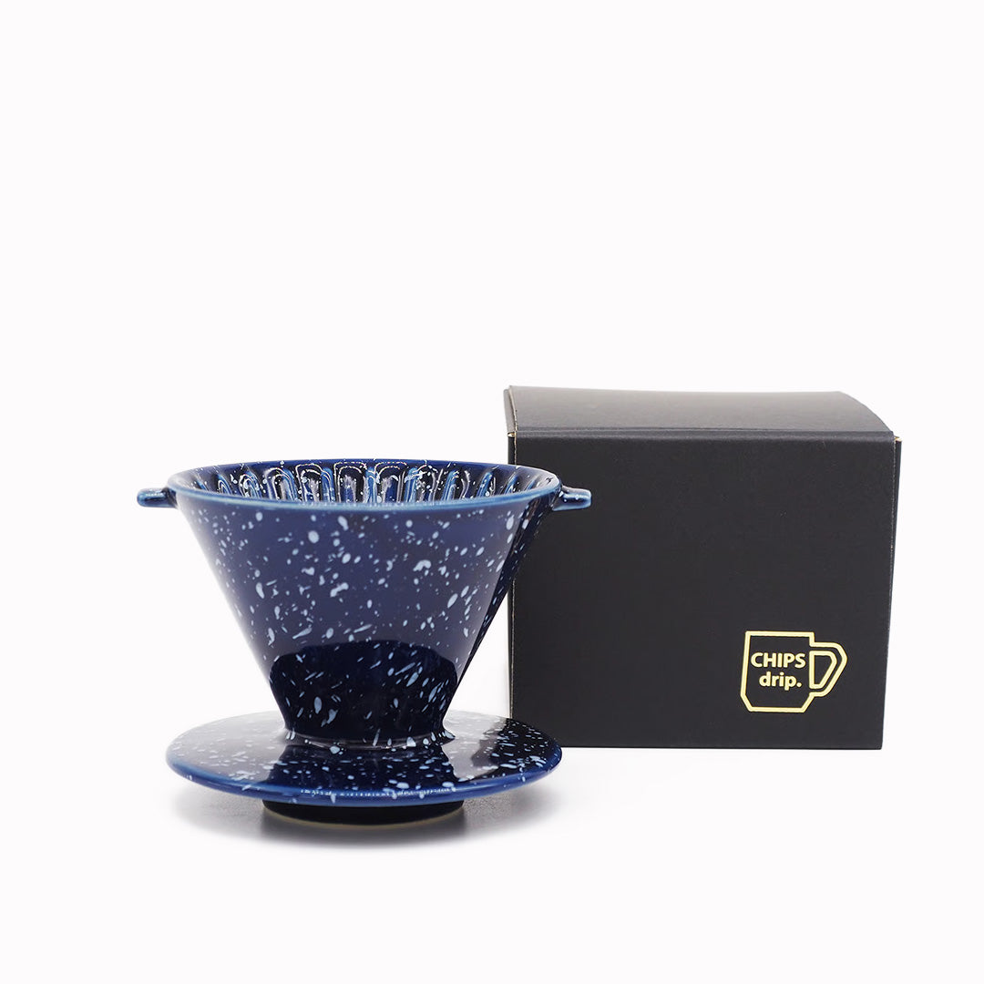 Splash Dripper | 2 Cup Coffee Dripper | Navy / White