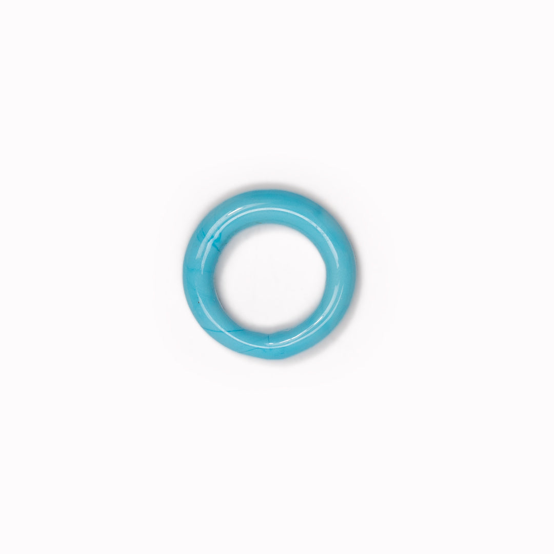 Nell | Handblown Glass Ring | Turquoise Blue