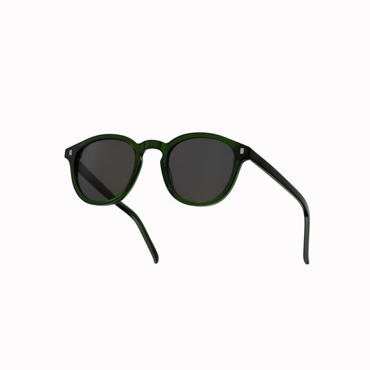 Soft formed and rounded rectangular lenses make the Nelson a highly wearable choice of sunglasses from Swedish cult fashion brand, Monokel.